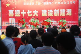 喜迎十七大，建設新建湖——縣文化館廣場文化活動助力文化藝術交流